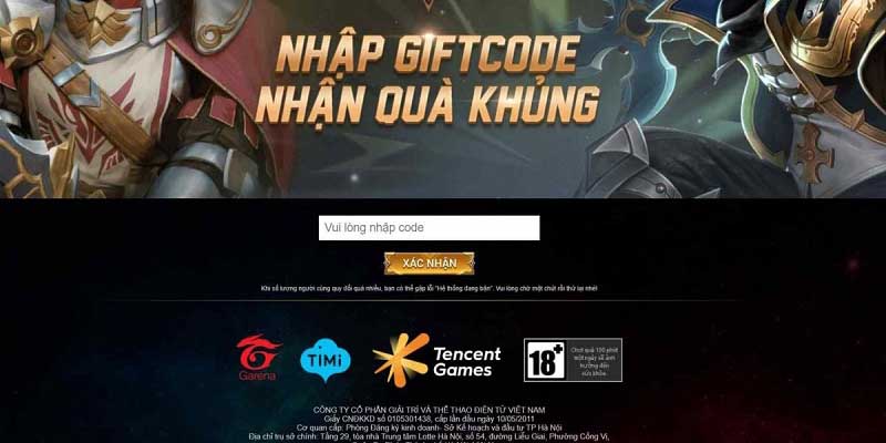 Hướng dẫn cách nhập mã code liên quân trên máy tính 